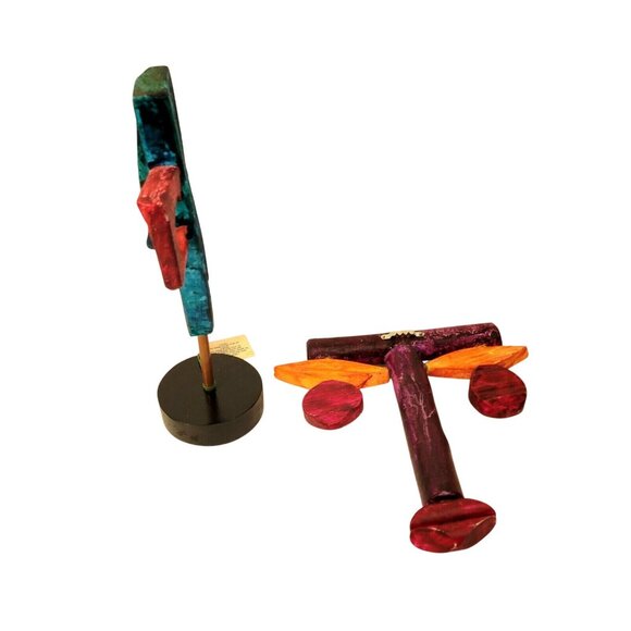 Contemporary Folk Art Modern Art Wood Sculptures by Jay McCarten Canadian Artist - Picture 7 of 9